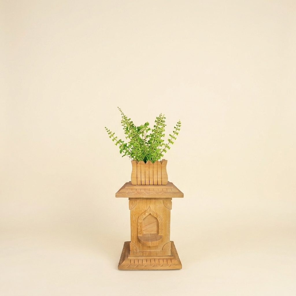 Sandstone Tulsi Pot — 25 Inches
